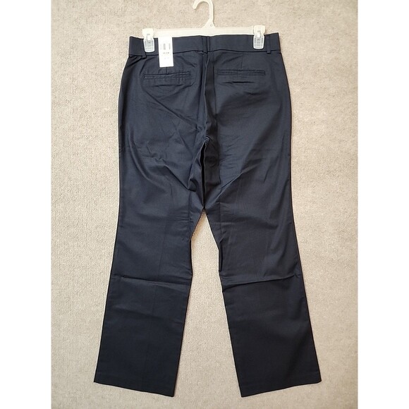 Dockers Sure Fit Khaki Pants Womens 12 Navy Blue Slimming Stretch Trouser NEW - Picture 5 of 10